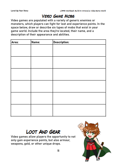 LitRPG Story Workbook Preview 11